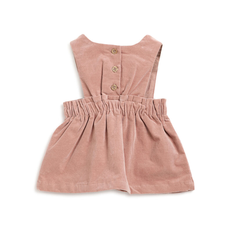 Girls Medium Pink Solid Overall Skirt image number 1
